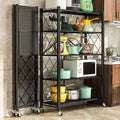 Big  size foldable kitchen rack with wheels