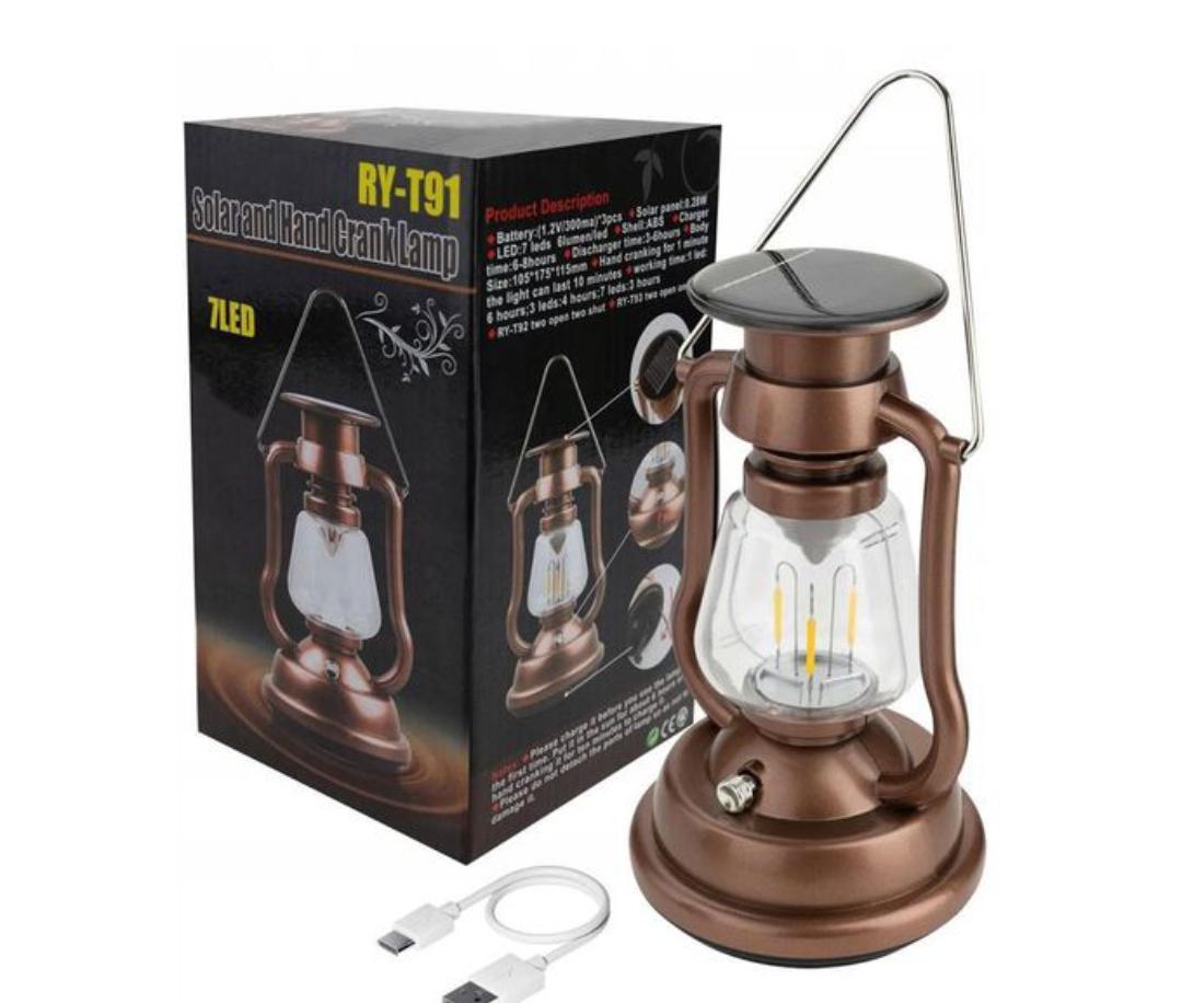 Solar and Hand Crank Lamp